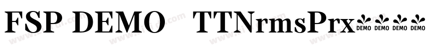 FSP DEMO   TTNrmsPrx字体转换